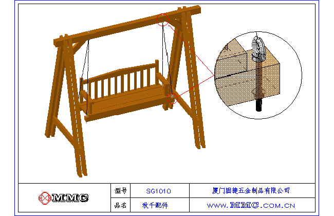 秋千配件-秋千吊環(huán)-秋千用連接件 應(yīng)用示范